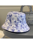 Louis Vuitton Monogram Watercolor Bucket Hat Blue/White 2021