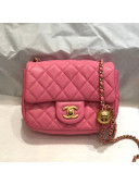 Chanel Lambskin & Gold-Tone Metal Flap Bag AS1786 Pink 2020 TOP
