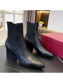 Salvatore Ferragamo Viva Calfskin Chelsea Boots 5.5cm All Black 2021