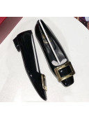 Roger Vivier Belle Vivier Pumps in Patent Leather With 2cm Heel Black 2020