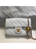 Chanel Lambskin & Gold-Tone Metal Flap Bag AS1787 White 2020 TOP