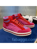 Chanel Chain Charm High-top Sneakers Pink 2020