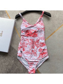 Dior One-Piece Swimwear DS19 Red 2021