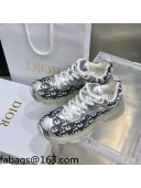 Dior Vibe Sneakers in Oblique Mesh and Silver-Tone Leather 2021 