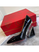 Christian Louboutin Patent Leather Wedge Pumps Black 2021 