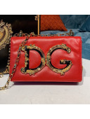 Dolce&Gabbana DG Girls Shoulder Bag in Nappa Leather Red 2019