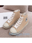 Chanel Canvas High-Top Sneakers Beige 2020