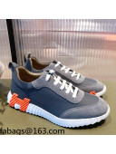 Hermes Bouncing Technical Canvas and Suede Sneakers Grey 2021 06