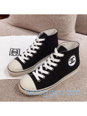 Chanel Canvas High-Top Sneakers Black 2020
