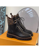 Louis Vuitton Territory Flat Range Leather and Monogram Short Boots Black 2021
