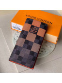 Louis Vuitton Men's Brazza Wallet in Orange Damier Giant Canvas N40415 2020