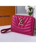 Louis Vuitton New Wave Short Zip Wallet Rosy 2018