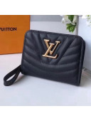 Louis Vuitton New Wave Short Zip Wallet Black 2018