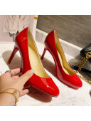 Christian Louboutin Patent Leather Round-toe Pumps 8cm Red 2021