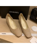 Chanel Vintage Stitch Fabric Pumps 7cm Khaki 2021