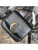 Chloe Shiny & Suede Calfskin Mini Top Handle Bag Black 2019