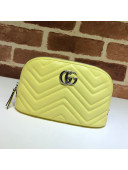 Gucci GG Marmont Large Cosmetic Case 625690 Pastel Yellow 2020