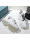 Prada Block Sneakers White/Silver 2020
