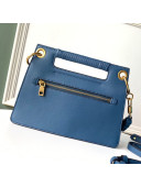 Givenchy Small Whip Top Handle Bag in Smooth Leather Blue 2019
