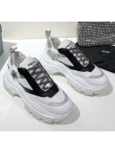 Prada Block Sneakers White/Black/Silver 2020