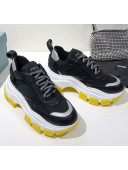 Prada Block Sneakers Black/Silver/Yellow 2020