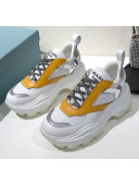 Prada Block Sneakers Yellow/Silver/White 2020