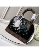Lousi Vuitton Monogram Vernis Leather/Monogram Canvas Alma BB Bag M44389 Black 2019