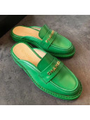 Chanel x Pharrell Flat Loafer Mules Green 2019