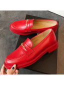 Chanel x Pharrell Flat Loafers Red 2019