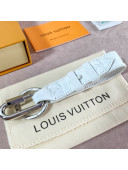 Louis Vuitton Harness Monogram Leather Bag Charm and Key Holder White 2021