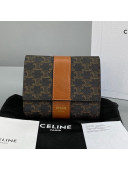 Celine Triomphe Small Wallet Brown 2021 60031