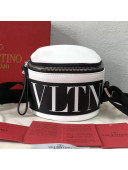 Valentino Garavani VLTN Shiny Canvas Camera Bag For Men White 2018