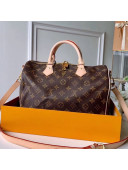 Louis Vuitton Speedy Bandouliere 30 Top Handle Bag Monogram Canvas/Nude M41112