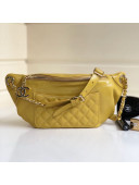 Chanel Act 2 Zip Waist/Belt Bag A57832 Yellow 2019