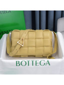 Bottega Veneta Padded Cassette Medium Crossbody Messenger Bag Porridge Yellow 2020