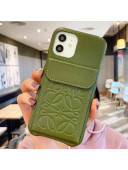 Loewe Pouch iPhone Case Green 2021
