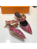 Louis Vuitton Since 1854 Sofia Heel Mules 1A8NW9 Red 2021