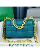 Bottega Veneta The Chain Cassette Cross-body Bag Teal Green 2021