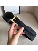 Gucci Leather Belt 40mm with Horsebit and Square Buckle 600636 2019