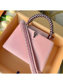Louis Vuitton Capucines PM with Braided Handle M55083 Pink 2019
