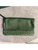 Goyard Folding Leather Clutch 020169 Green 2021
