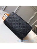 Louis Vuitton Men's Zippy XL Vertical Wallet in Monogram Embossed Leather M41503 Black 2020