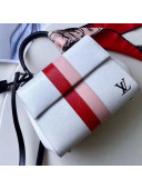 Louis Vuitton Stripes Epi Leather Cluny MM Handbag White 2018