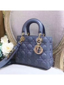 Dior MY ABCDior Small Bag in Cannage Leather Blue 2020