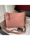 Chanel Gabrielle Hobo Bag in Aged Calfskin A93824 Light Pink 2019