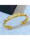 Chanel Pearl Star Open Bracelet Gold 2020