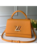 Louis Vuitton Twist One Handle Bag MM in Yellow Taurillon Leather M57090 2020