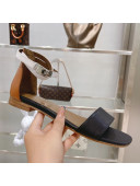 Hermes Bea Nappa Leather Flat Sandals Black 2021 01