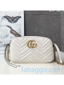 Gucci GG Marmont Small Matelassé Shoulder Bag 447632 White 2020