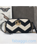 Gucci GG Marmont Small Matelassé Shoulder Bag 447632 Black/White 2020